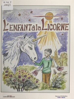 cover image of L'enfant à la licorne